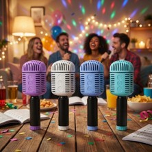 Najmaddin Kablosuz Hoparlörlü Karaoke Mikrofonu