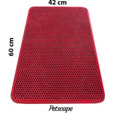 UltraMint Elekli Kedi Tuvaleti Önü Paspası 60X42CM, Kedi Kumu Toplayıcı, Çift Katmanlı