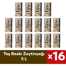 Kavlak Zeytin Kavlak 5 Lt Taş Baskı Zeytinyağı 16 Adet