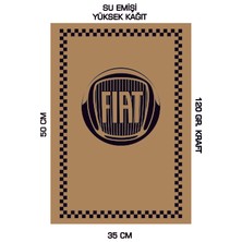 Normadia 35X50 Kraft Oto Paspası, Fiat Dikey, 120 Gr., 100 Adet