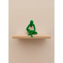 Najmaddin Minimal Insan Figürü Biblo Yeşil Ev ve Ofis Dekoru