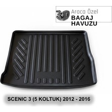 Elorcar Renault Scenıc 3 (5 Koltuk) 2012 - 2016 3D Bagaj Havuzu
