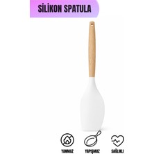 Van Vleck Silikon Sıyırma Spatulası – Isıya Dayanıklı Yapışmaz Kazıyıcı ve Karıştırıcı Mutfak Spatulası