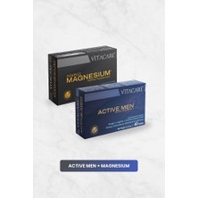Vitacare Active Men + Magnesium Complex - 2'li Avantaj Paketi