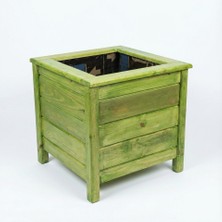 Ahşap Büyük Boy Saksı-Çok Amaçlı-Bahçe Saksısı-Ağaç Saksısı-Orman Yeşili 1 Ceritoğlu Ahşap Büyük Boy Saksı-Çok Amaçlı-Bahçe Saksısı-Ağaç Saksısı-Orman Yeşili