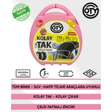 Oty Premium Kar Zinciri Tak Çıkar Kaymaz Pratik Araç Lastik Zinciri Takmatik