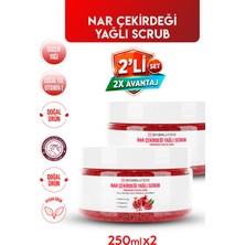 BioBellinda Doğal Besleyici Nemlendirici Nar Çekirdeği Yağlı Scrub Peeling 250 ml (2'li Set)