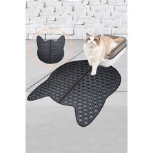 UltraMint Kedi Tuvalet Paspası 50X50 Cm, Elekli, Temiz ve Kullanışlı Paspas