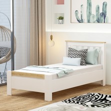 Betroya Optima Karyola Beyaz Safirmeşe 190 x 90 cm | Modern ve Dayanıklı Tek Kişilik Karyola