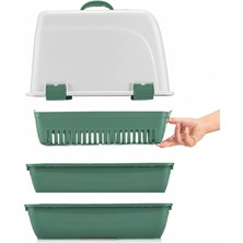 UltraMint Elekli Kapalı Kedi Tuvaleti Xl Boy 40X37,5X50 Cm, Kürek Hediye