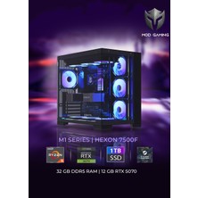 Mod Gaming Hexon Amd Ryzen 5 7500F | RTX5070 | 32GB Ram | 1 Tb SSD 7300/6000 Mb/s Oyuncu Masaüstü Bilgisayar | Steam Cüzdan Bakiyesi Hediyeli
