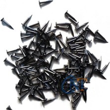 Klips, Menteşe, Ayağı Çivisi 9mm Çelik - Siyah 10GR