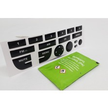 Normadia Parlak Siyah Fiat Linea Teyp Tuş Takımı ve Temizleyici Seti