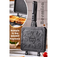 Granit Döküm Ocak Üstü El Tostu Makinası