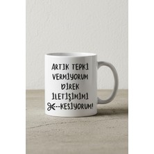 giftkonsept Tepki Vermiyorum Baskılı Komik Hediyelik Kupa Bardak