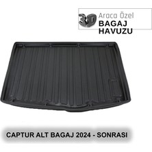 Elorcar Renault Captur Iıı Alt Kademe 2024 - Sonrası  3D Bagaj Havuzu