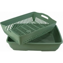 UltraMint Çift Taraflı Kedi Tuvaleti Eleği, Temiz ve Hızlı Filtreleme