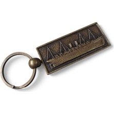 Hureggo Vintage ''lozan Mübadele Sözleşmesi 1.madde Yazılı & Gemi Desenli''metal Anahtarlık