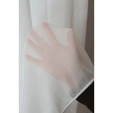 Paşamanlar Balıksırtı Dokulu Şık Tül Perde – Bambu | Ütü Gerektirmeyen, Yoğun Dokulu Modern Model