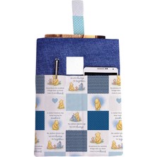 Hrs Desenli Yıkanabilir Cepli Kitap Kılıfı 20 x 25 cm Çok Amaçlı Çanta Book Cover