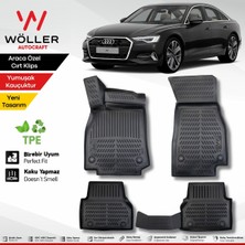 Normadia 2018-2025 Audi A6 3D Havuzlu Wöller Paspas Seti, Şık ve Dayanıklı