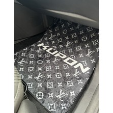 Normadia Yıkanabilir Universal Oto Halı Paspas, Siyah Beyaz Desenli