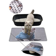 UltraMint Dijital Baskılı Kedi Kumu Paspası 40X60, Delikli Tasarım