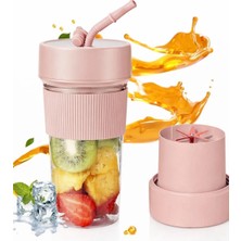  fruvia blfrv-001 taşınabilir şarjlı mini blender – 350 ml termos tasarım, type-c, 6 bıçak