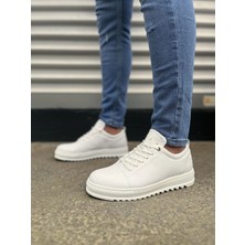 Zapatos JY152 Cool Bağcıklı Cilt Erkek Günlük Spor Klasik Ayakkabı Cbt - Beyaz