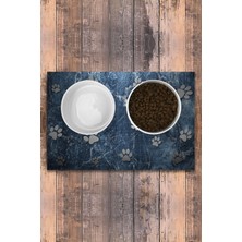 UltraMint Keçe Baskılı Kaymaz Tabanlı Evcil Hayvan Paspası 45X100