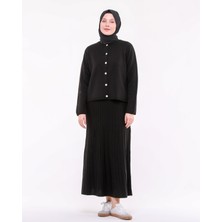 İlmek Kadın Triko Etek Hırka Takım 23319