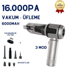Normadia Portatif Elektrikli El Süpürgesi, Güçlü 16000PA, 6000MAH, Çok Yönlü Temizlik