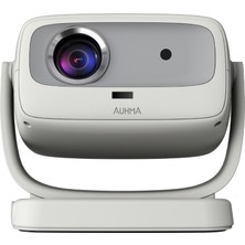 Auhma Apr1 180° Dönebilen 4K Destekli Android Akıllı LED Projeksiyon Cihazı – Wi-Fi 6 ve Otomatik Odaklama