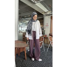 İlmek 25088 Kadın Modal Dökümlü Rahat Cepli Bol Pantolon