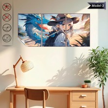 Akıllı Kağıt Statik Tutunma Özellikli Tablo - Poster Anime (Model- 3)