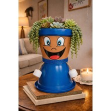 Sylar Mavişko Dekoratif Saksı 1,7 Litre