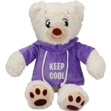 Line Kapşonlu Peluş Ayı 30 Cm. Güvenli