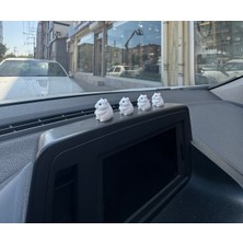 Normadia Sevimli Hamster Ailesi Dikiz Aynası Süsü, Araba Içi Aksesuar, 4 Parça