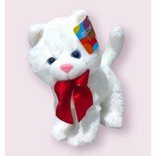 Brother Toys Miyavlayan Sesli Papyonlu Oyuncak Peluş Kedi 30 Cm.