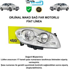 Mako 45220111 Sağ Far Motorlu Fiat Linea