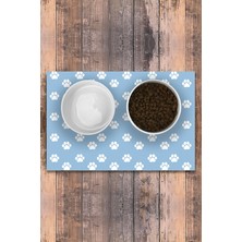 UltraMint Keçe Baskılı Vinil Kaymaz Tabanlı Evcil Hayvan Paspası 45X75