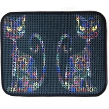 UltraMint Desenli Elektrikli Kedi Tuvalet Önü Paspası 60X45 Cm, Yan Kenar Detaylı