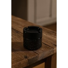 Normadia Şık Cam Küllük, 425CC, Yanmaz Plastik Kapaklı, Ev, Ofis ve Araç Için