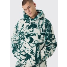 Mery Mery Boutique Unisex Yeşil Gotik Baskılı Tedy Sweatshirt