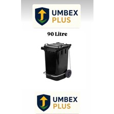 Umbex Plus Umbex Pedallı Tıbbi Plastik Çöp Konteyneri 90 Litre Plastik Konteyner - A Isıya Karşı Dayanıklı-