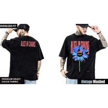 Alice In Chains Yıkamalı Over Size Tişört Xl