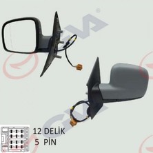 Normadia Dış Dikiz Aynası Sol, Transporter T5, Caravelle 04, Elektrikli, Isıtmalı