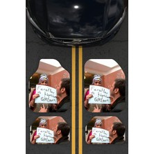 Normadia Lüx Desenli Oto Paspas Takımı, Yıkanabilir, 4'lü, Evrensel, Eğlenceli Tasarım