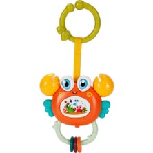 Line Müzikli ve Işıklı Çıngıraklı Yengeç Puset Oyuncağı Güvenli