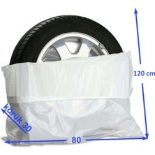 Normadia Korumalı Oto Lastik Poşetleri 10'lu Paket, 110X110 Cm, Güvenli Saklama